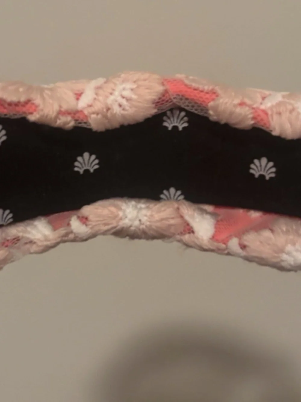 Lele Sadoughi Pink Magnolia Floral Lace Embroidered Headband